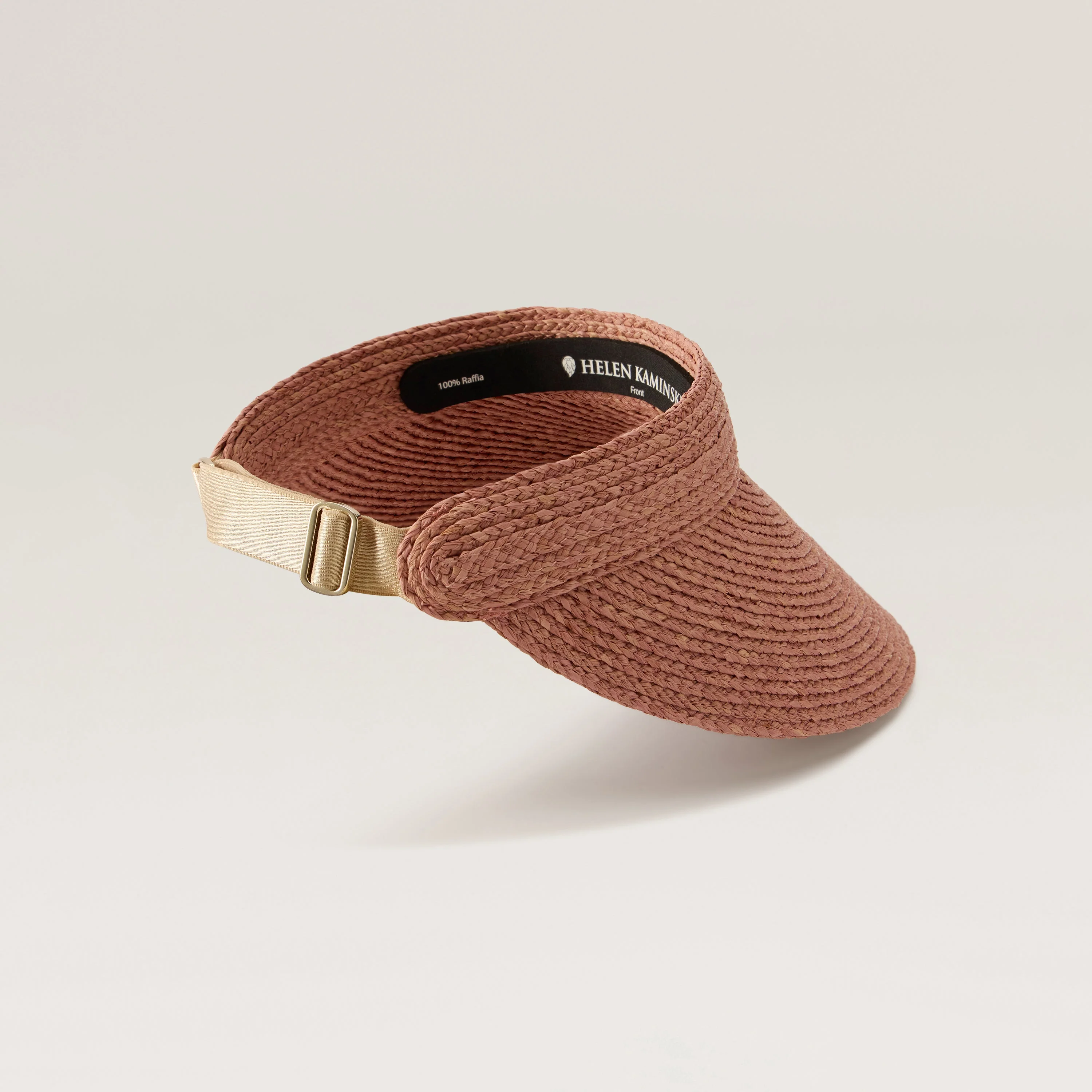 Kirsten Raffia Braid Visor - Image 3