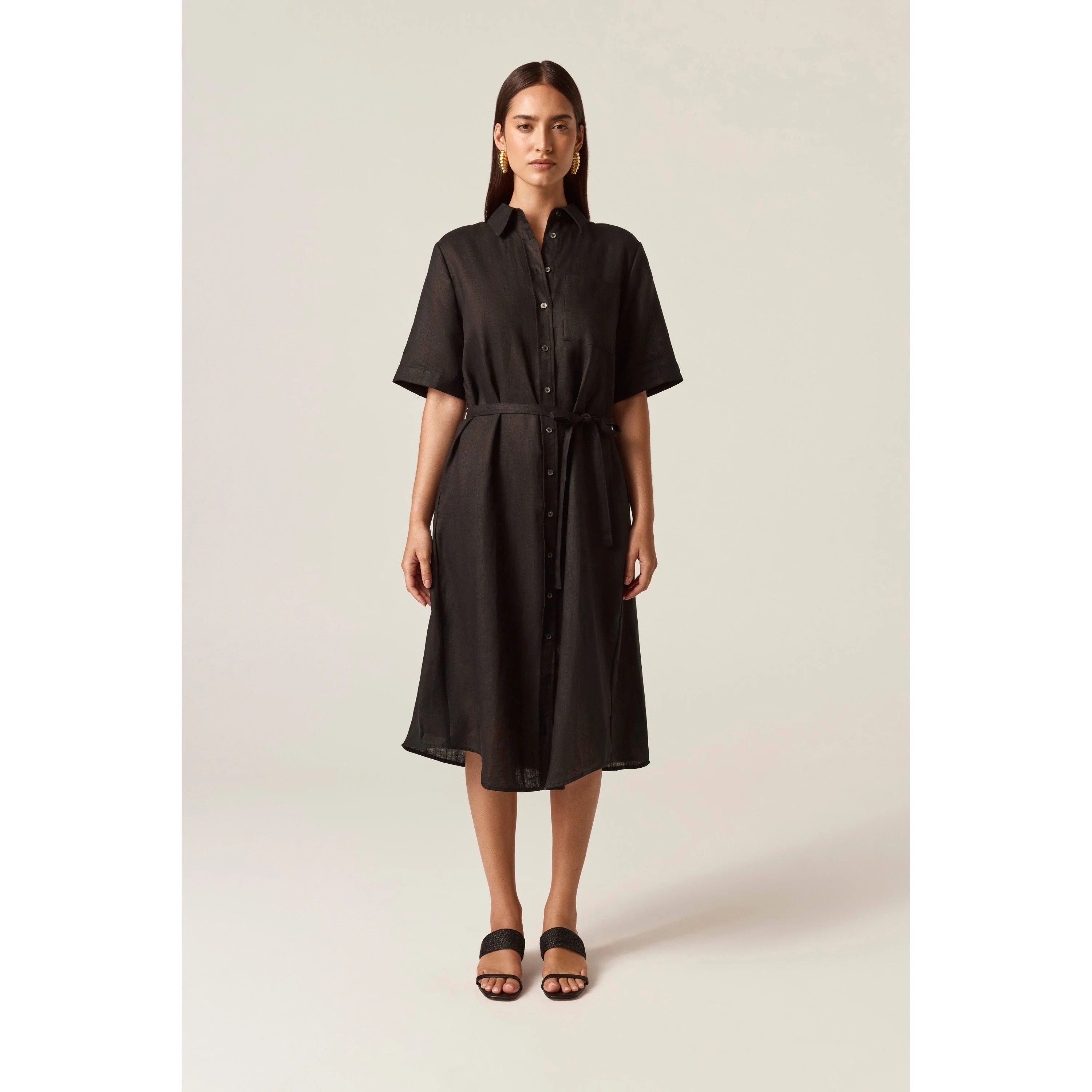 Linen Shirt Dress
