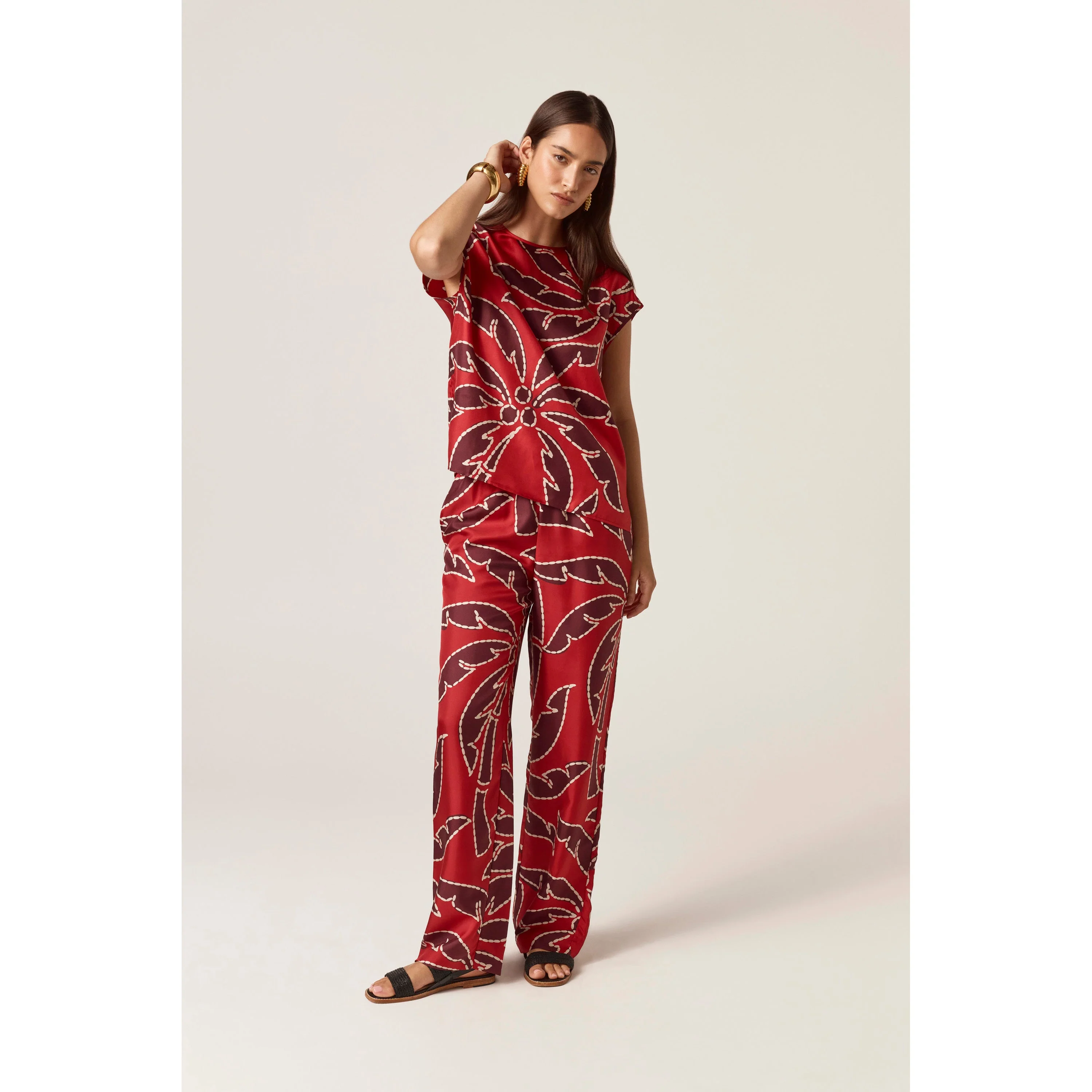Silk Print Top